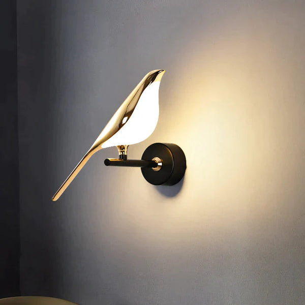 BirdGlow | Moderne Vegglampe med Fugledesign