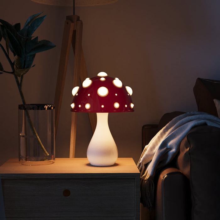 Luminara Glow | Amanita-Inspirert LED Bordlampe