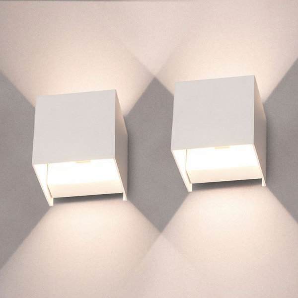 DuoCube | Trådløse LED Vegglamper med Moderne Design