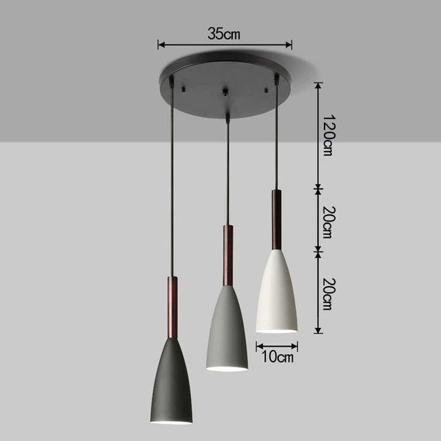 TrioLux – Nordisk Pendellampe med 3 Justerbare Pendler