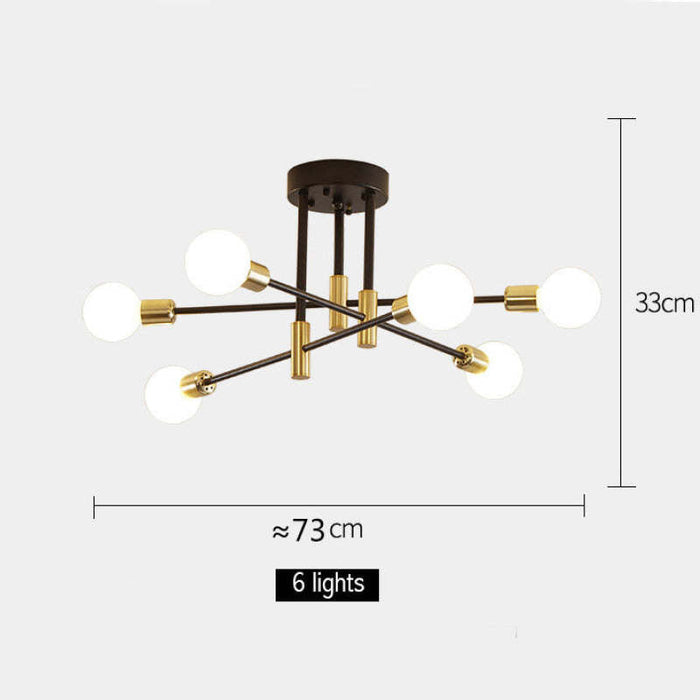 OrbitaLuxe | Lysekrone med Glasskuler – Eleganse i Hvert Lysglimt