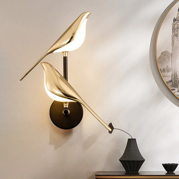 BirdGlow | Moderne Vegglampe med Fugledesign