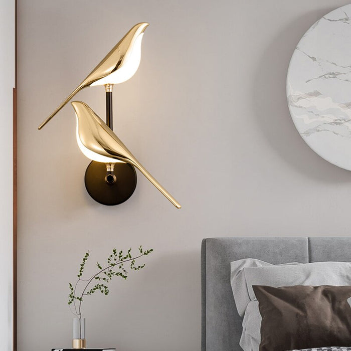 BirdGlow | Moderne Vegglampe med Fugledesign